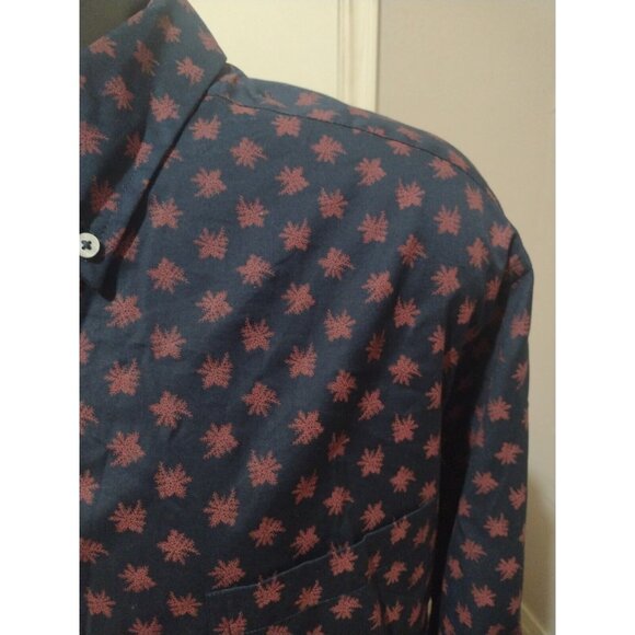 Rowm Big Men’s Blue Red Long Sleeve Casual Floral Shirt Size 2XB New MSRP $59 - Picture 5 of 14